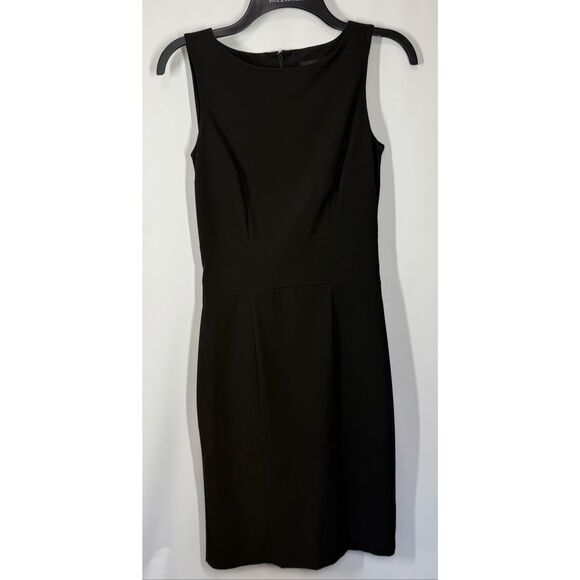 H&M Women black sheath classic back zip dress size 4 - Picture 1 of 8